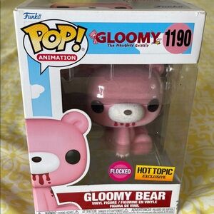 Funko Pop Gloomy Bear Flocked Pink Hot Topic Exclusive EUC with box
